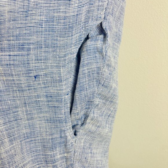 Flax 100% Linen Lagenlook Dress w/Pockets Large L - Picture 7 of 7